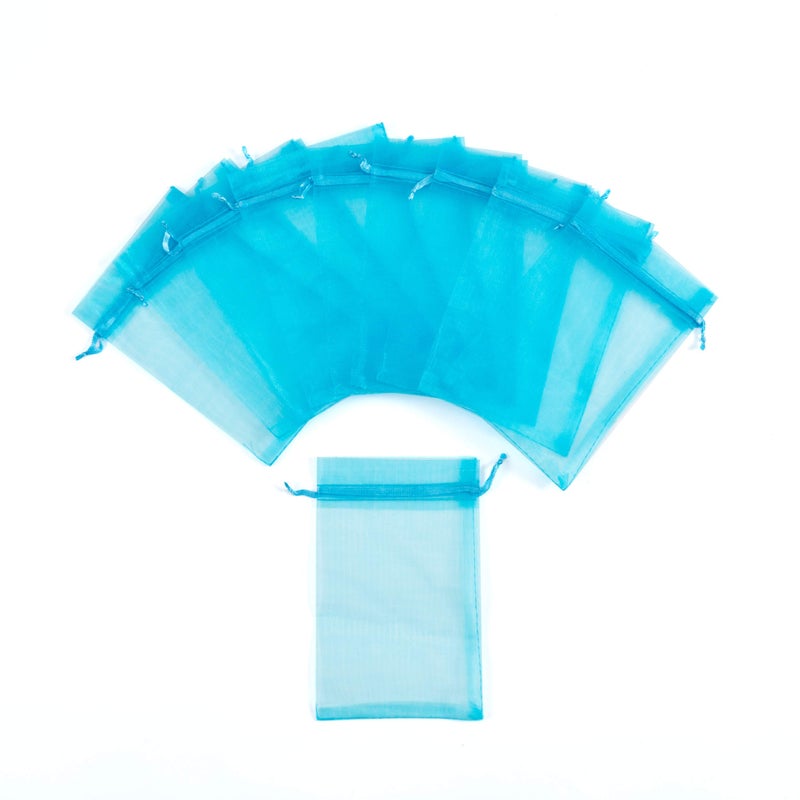 Volanic 100PCS 4X6 Inch Sheer Organza Bags Gift Candy Bag for Jewelry Party Wedding Favor Gift - Image 4